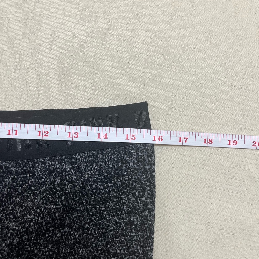 VS Pink L heathered black cozy PJ leggings - Picture 4 of 15